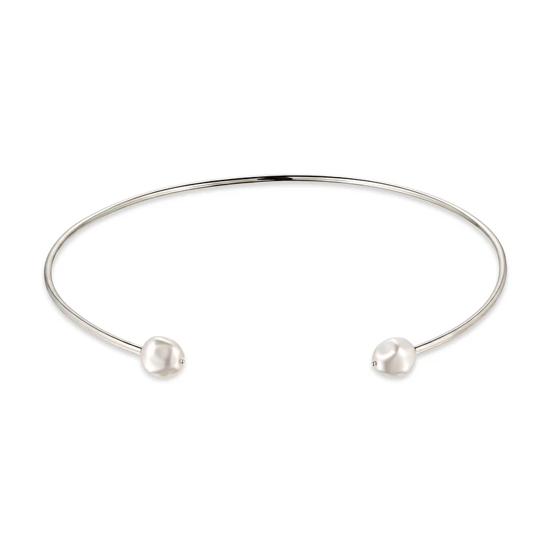 Halsreif | Mit Perlen von Swarovski® (Weiß)