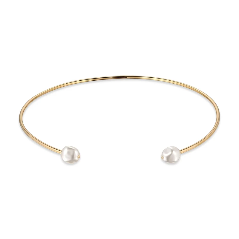 Halsreif | Mit Perlen von Swarovski® (Weiß)