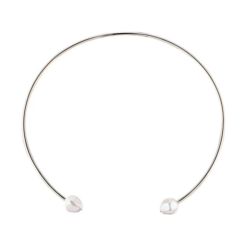 Halsreif | Mit Perlen von Swarovski® (Weiß)