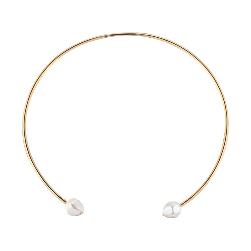 Halsreif | Mit Perlen von Swarovski® (Weiß)