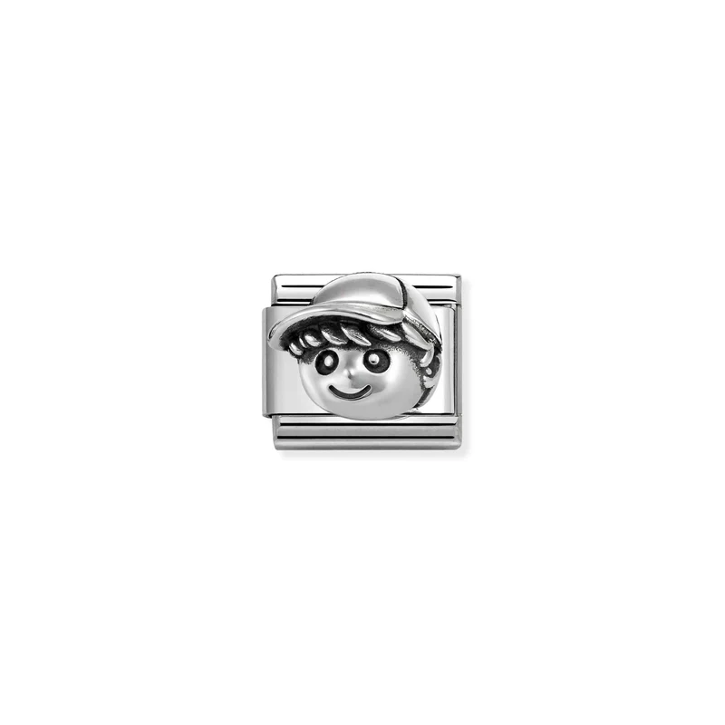 Classic Oxidised Silver Boy Family & Friends Charms