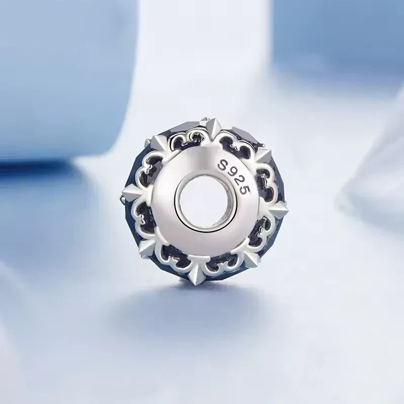 Midnight European Murano Glass Charm