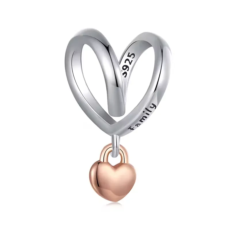 "Family" Loop Heart Dangle Charm | RGP