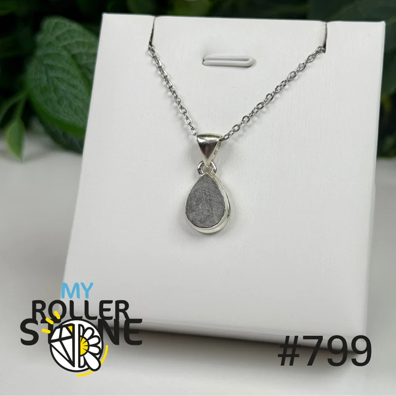 Meteoritenanhänger aus 925er Silber Muonionalusta #P799