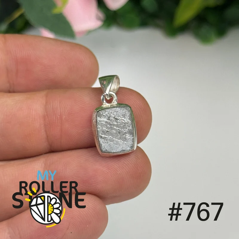 Meteoritenanhänger aus 925er Silber Muonionalusta #P767