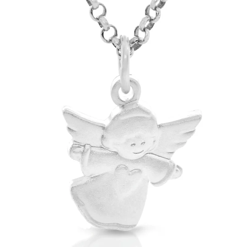Engel fliegend Gravur 925 Sterling Silber Taufschmuck