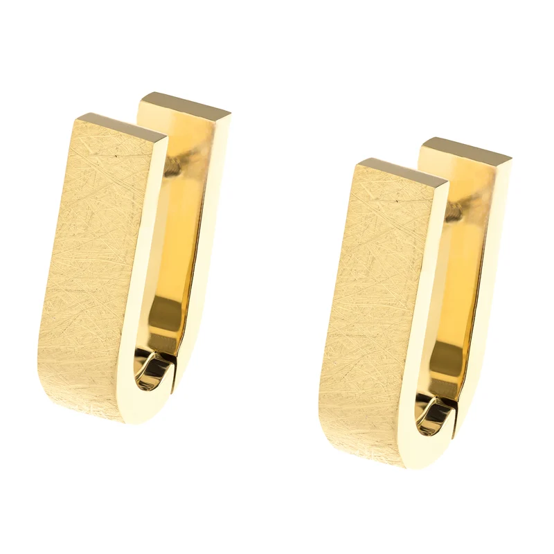 Edelstahl Creolen vergoldet ERNSTES DESIGN E770