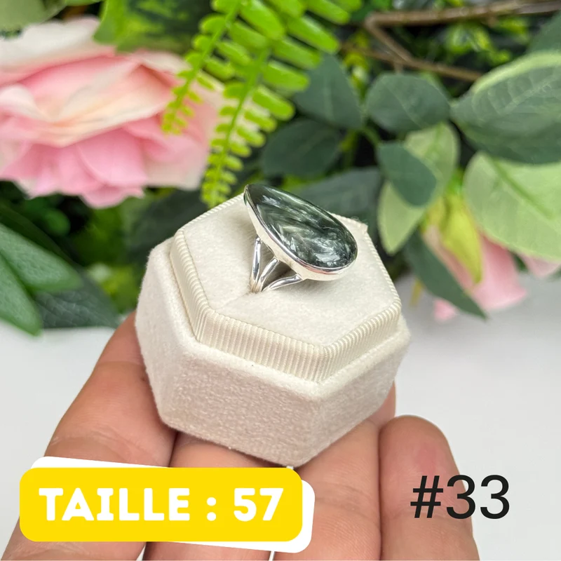 Seraphinitring aus 925er Sterlingsilber #PR33
