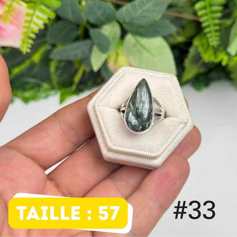 Seraphinitring aus 925er Sterlingsilber #PR33