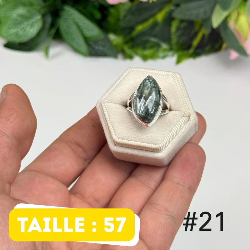 Seraphinitring aus 925er Sterlingsilber #PR21