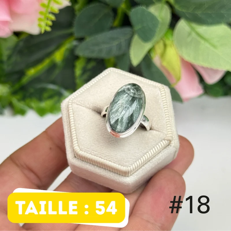 Seraphinitring aus 925er Sterlingsilber #PR18
