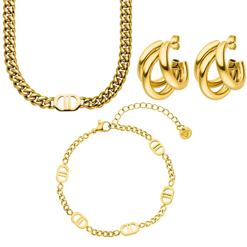 Leyla Set | 18K vergoldet