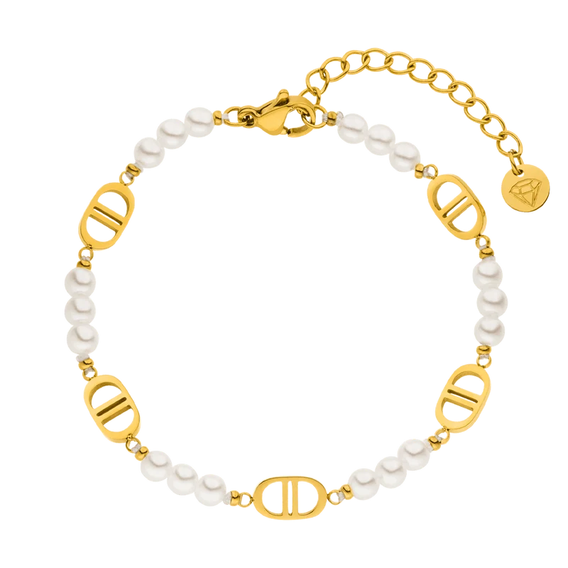 Pearl Prestige Armband | 18K vergoldet
