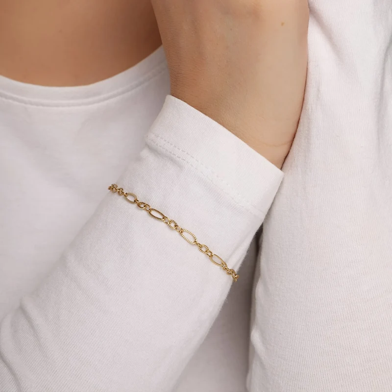 Smooth Chain Armband | 18K vergoldet