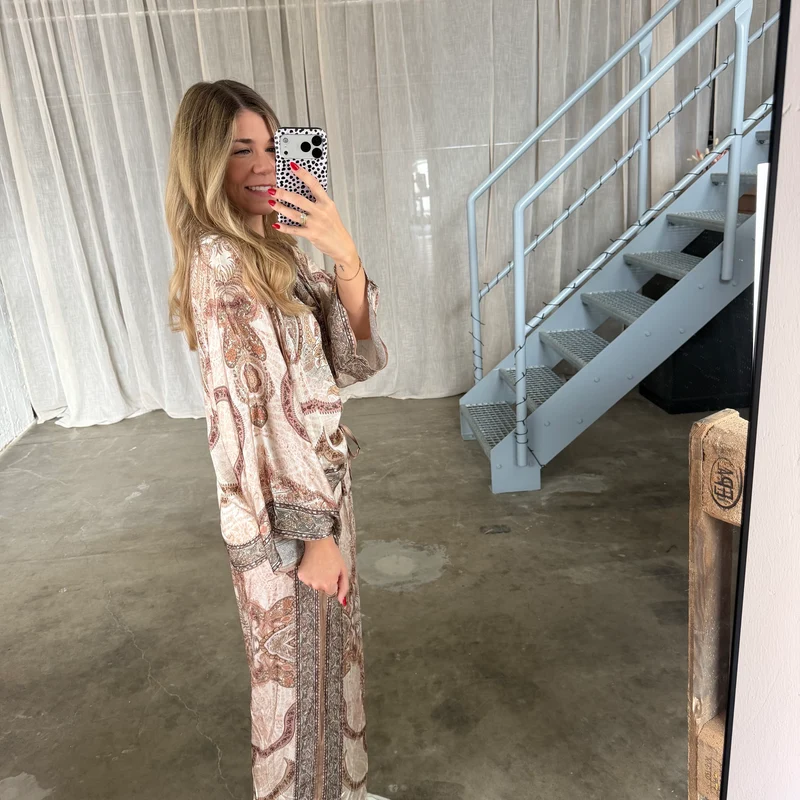 Seidenbluse Toskana - Beige