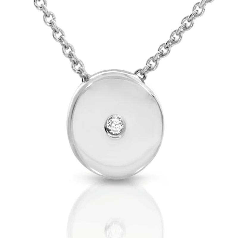 Solitär Anhänger mit Zirkonia rund Silberschmuck Damen elegant