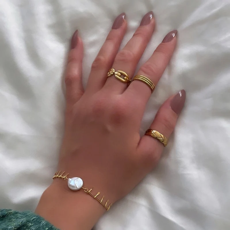 Sea Breeze Armband | 18K vergoldet