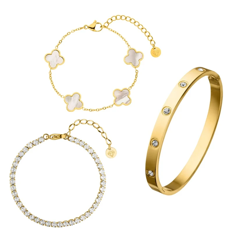 Deluxe Armband Set | 18K vergoldet