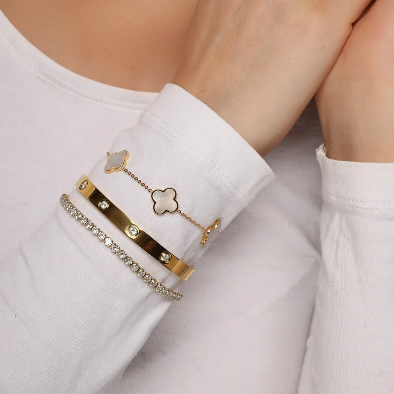 Deluxe Armband Set | 18K vergoldet