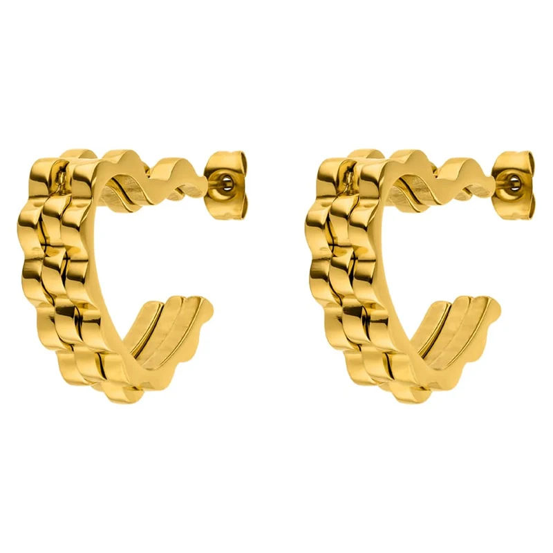 Heartwave Ohrringe | 18K vergoldet