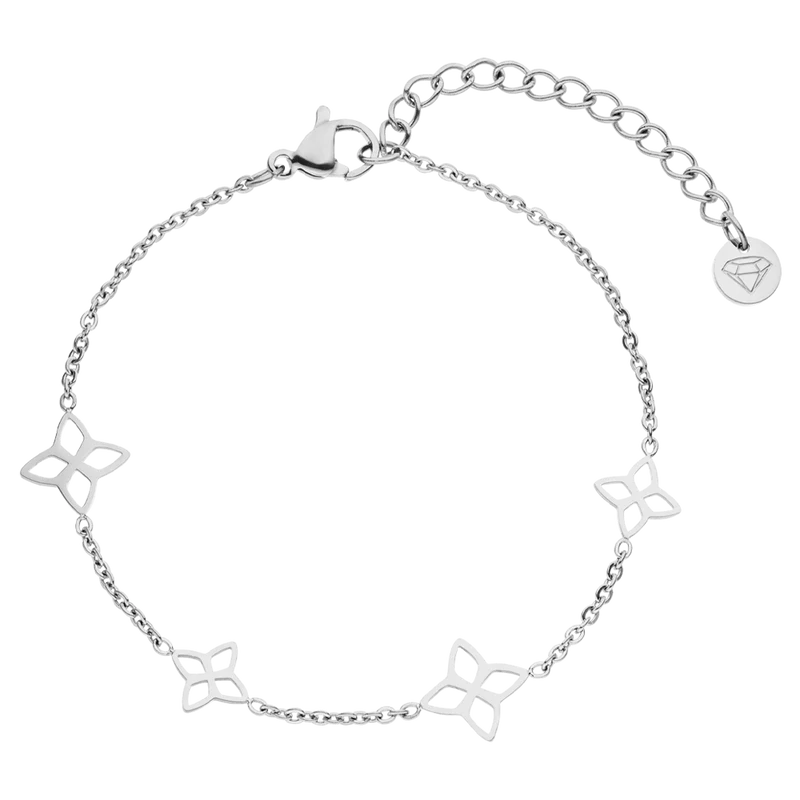Elgant Flower Armband | 18K vergoldet