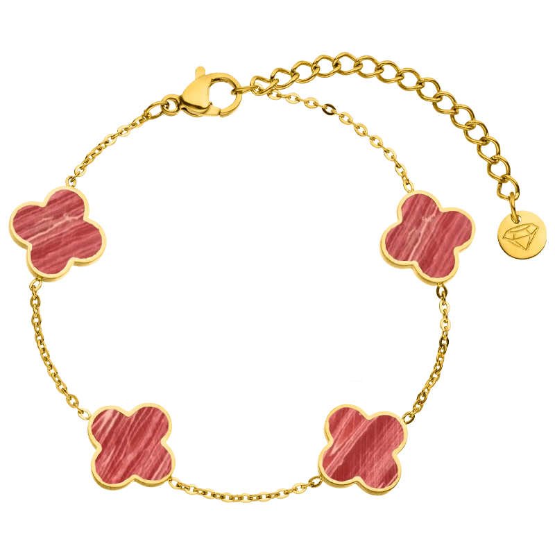 Fire Clover Armband | 18K vergoldet