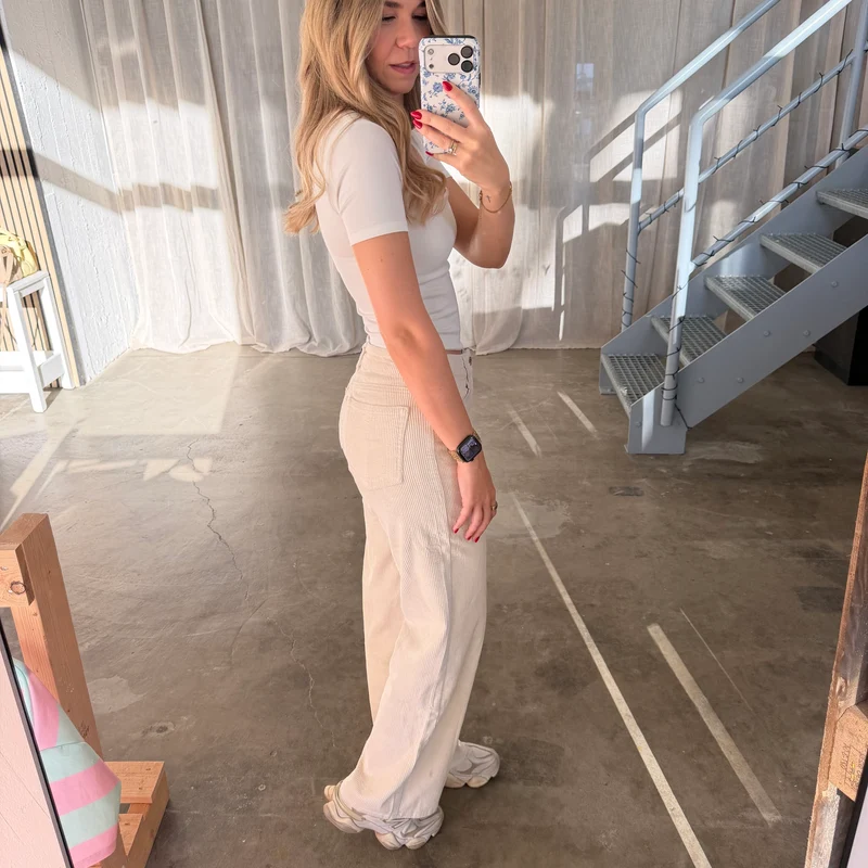 Cord Jeans - Creme