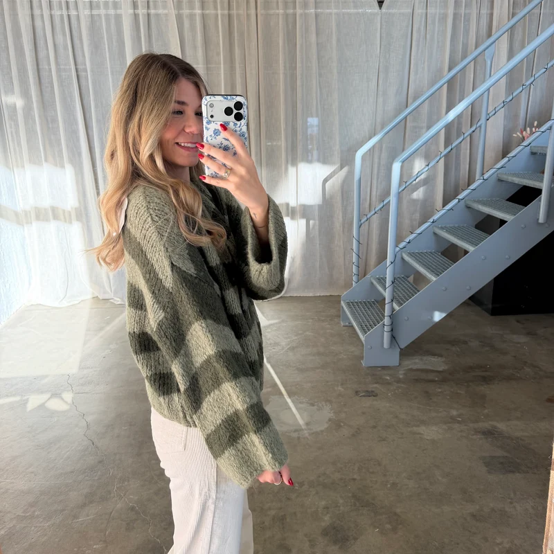 Strickjacke Poppy - Double Green