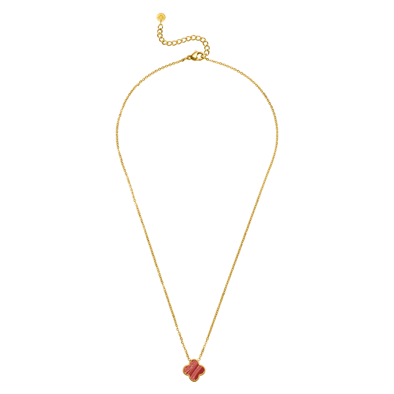 Fire Clover Kette | 18K vergoldet