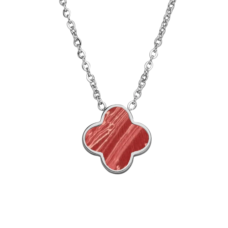 Fire Clover Kette | 18K vergoldet