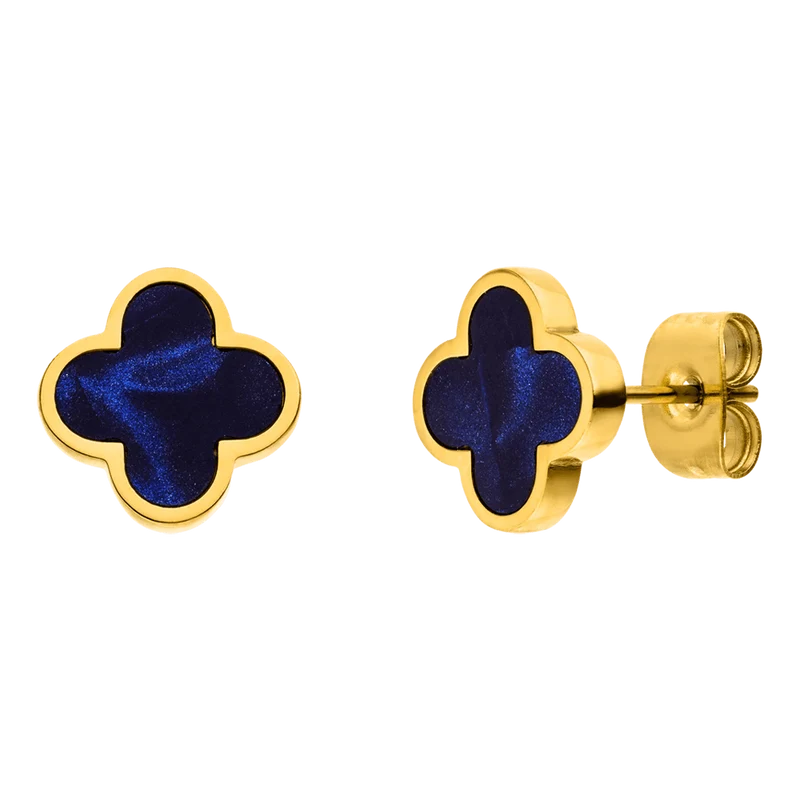Dreamy Clover Ohrstecker | 18K vergoldet