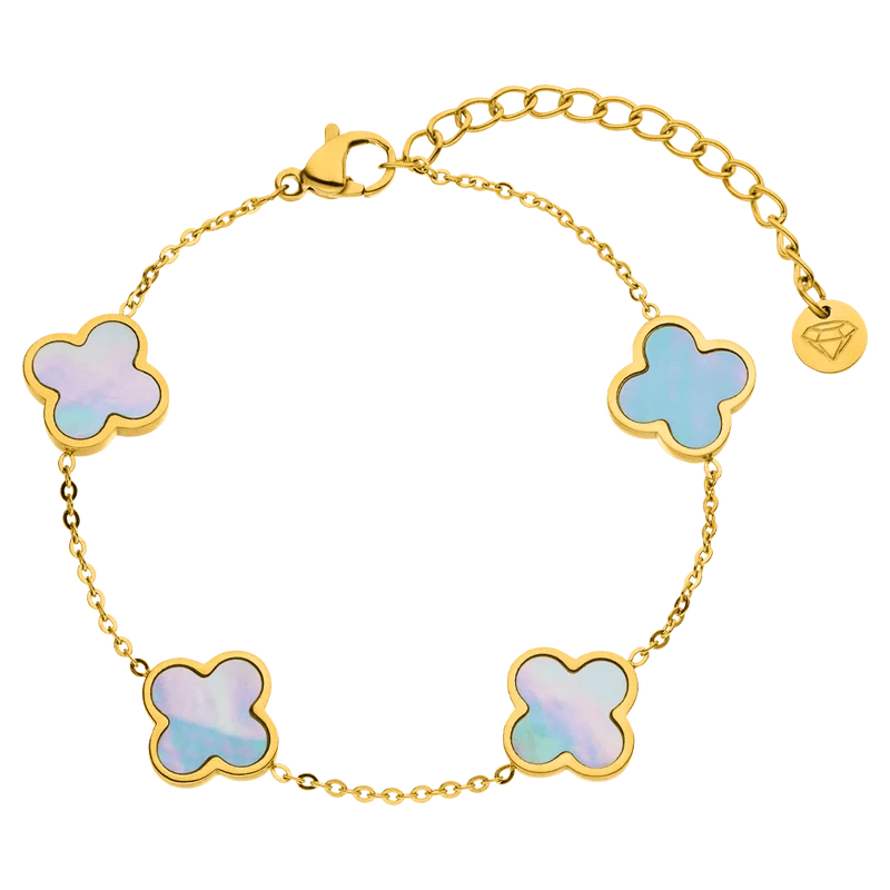 Sky Clover Armband | 18K vergoldet