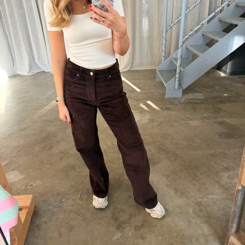 Cord Jeans - Braun
