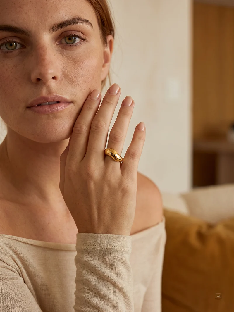 Curved Aesthetic Ring