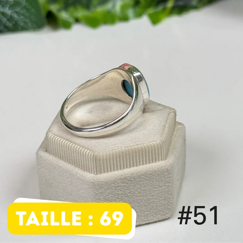 Nishapur Ring aus persischem Türkis und 925er Silber #TR51