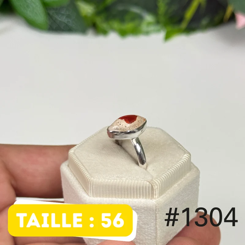 Ring aus 925er Sterlingsilber mit mexikanischem Opal Nr. 1304