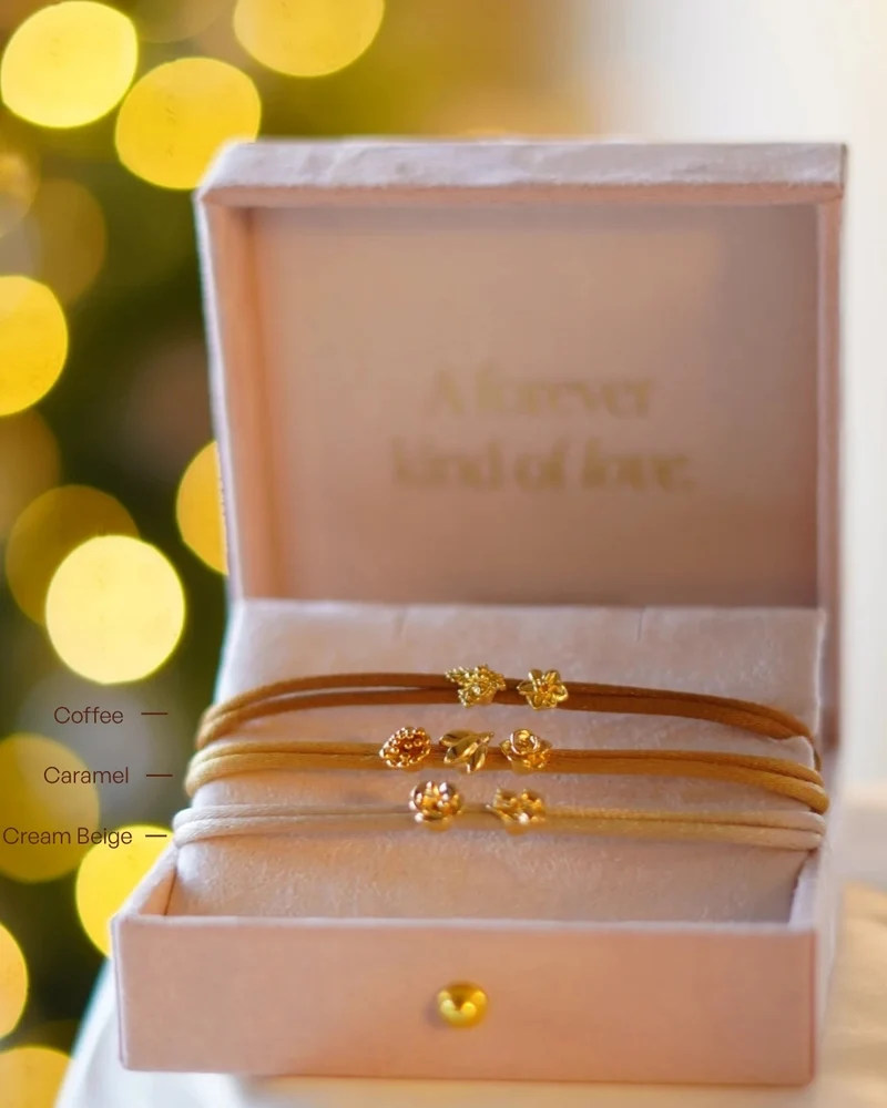 9k Geboortebloem Beads Armband - Gepersonaliseerde Armband
