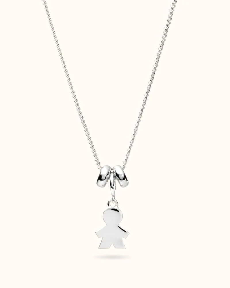 Sliding Proud Mom Ketting - Zilver - Gepersonaliseerde Ketting