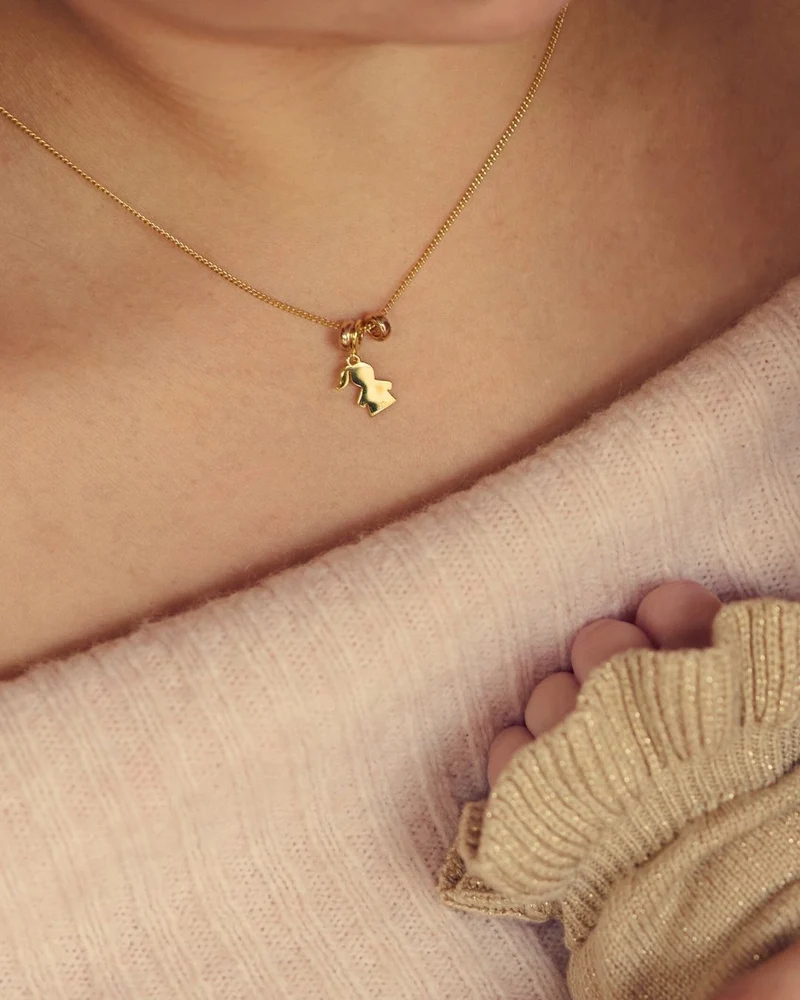 Sliding Proud Mom Ketting - Verguld - Gepersonaliseerde Ketting