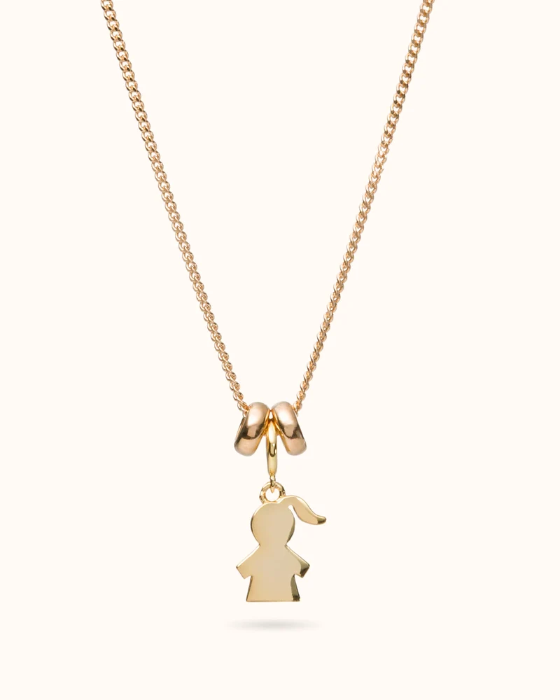 Sliding Proud Mom Ketting - Verguld - Gepersonaliseerde Ketting