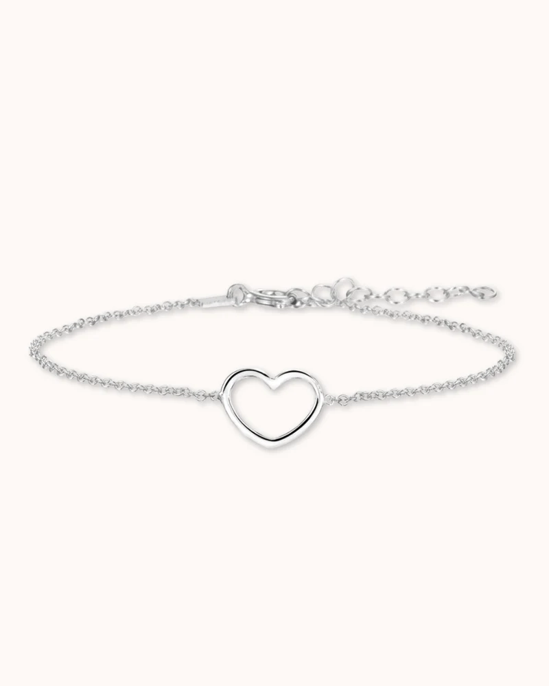 Mini Open Heart Armband - Zilver - Gepersonaliseerde Armband