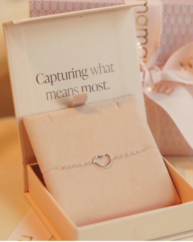 Mini Open Heart Armband - Zilver - Gepersonaliseerde Armband