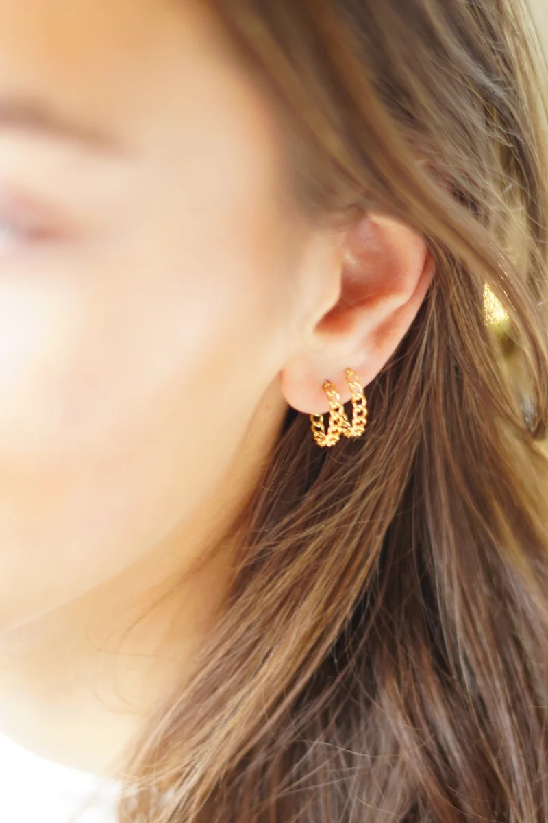 Gourmette hoops - Gepersonaliseerde Sieraden