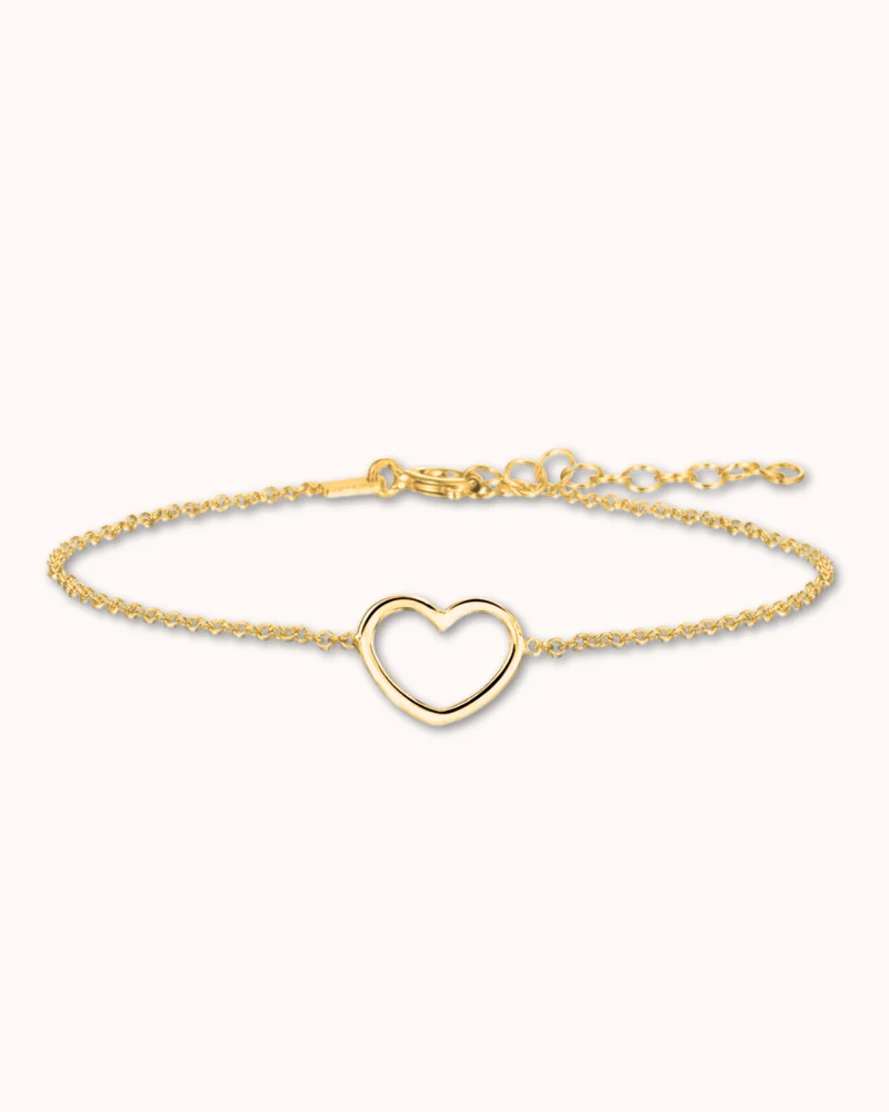 Mini Open Heart Armband - Verguld - Gepersonaliseerde Armband