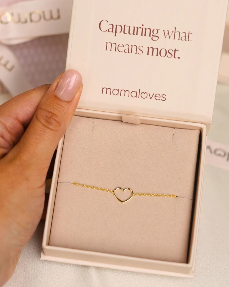 Mini Open Heart Armband - Verguld - Gepersonaliseerde Armband