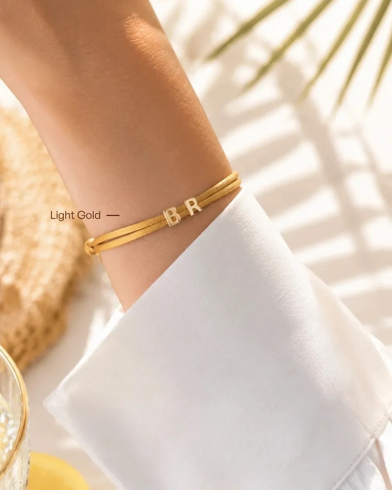 Letter Armband - Verguld - Gepersonaliseerde Armband