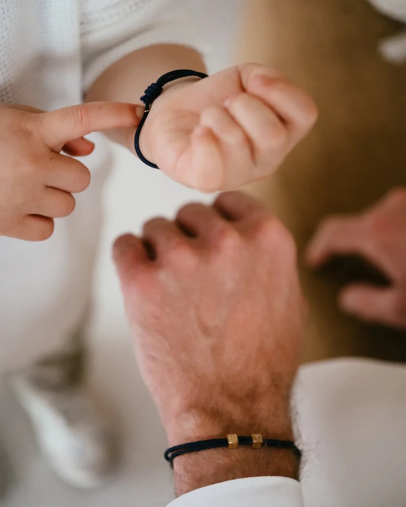Herknopen Family Cube Armband - Zilverkleurig staal - Gepersonaliseerde Armband