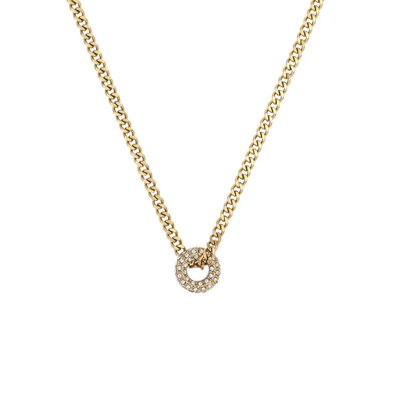 Sparkling Donut Necklace