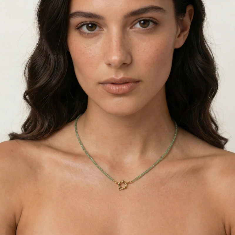 Aventurin Beaded Necklace