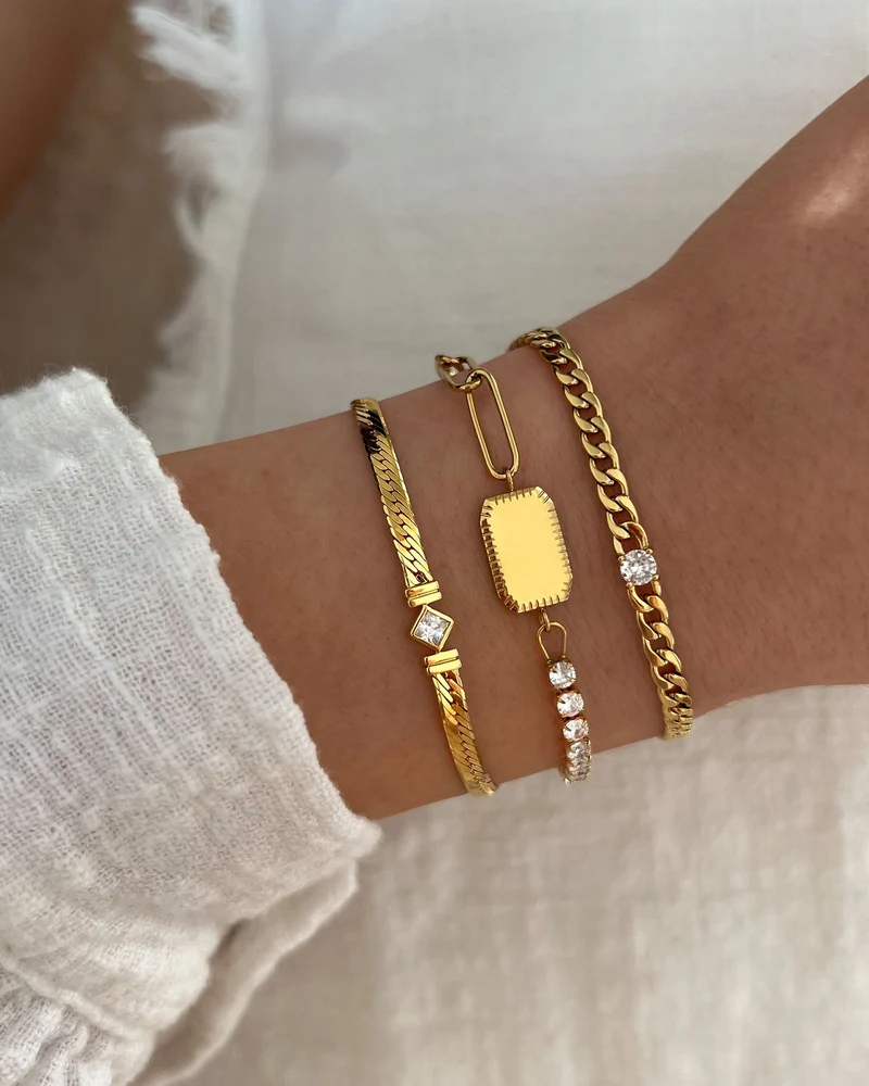Brilliant Curb Bracelet